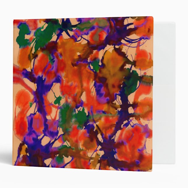 Colorful 3 Ring Binder (Front/Inside)