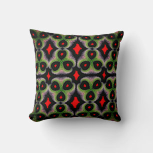 Colorful 3D Digital Art Throw Pillow   16x16 Perfe