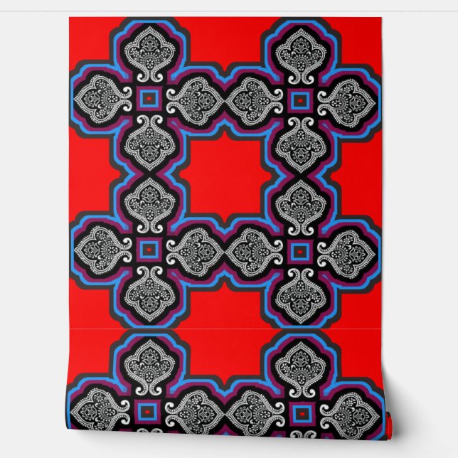 Colorful 3D Digital Peel and Stick Wallpaper – Tex (Unrolling)