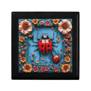 Colorful 3d ladybug gift box