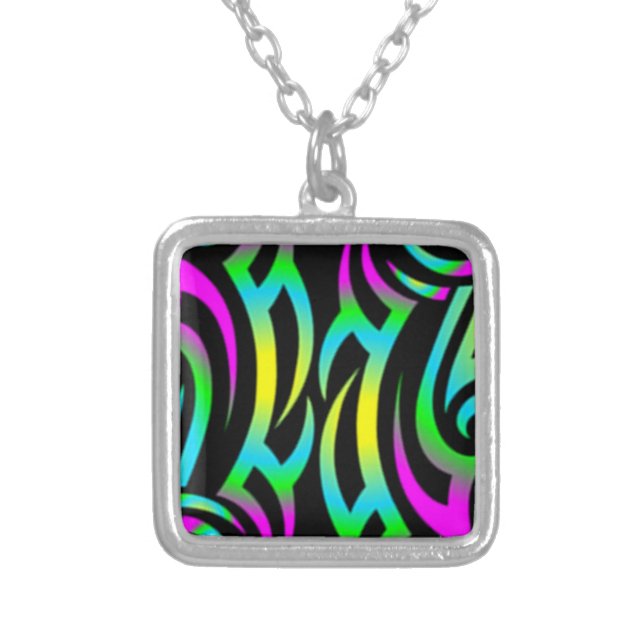 Colorful 3D Tattoo - Necklace (Front)