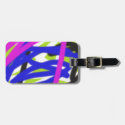 colorful 4834 abstract art luggage tag