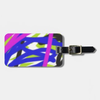 colorful 4834 abstract art luggage tag