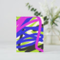 colorful 4834 abstract art postcard