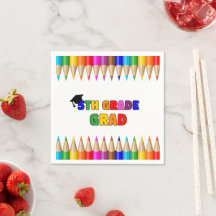 Colorful 5th Grade Graduation Party