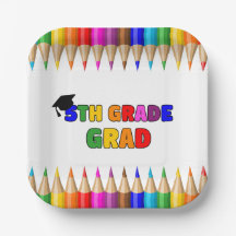 Colorful 5th Grade Graduation Party