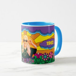 Colorful 60s Flower Child Hippie Birthday Photo