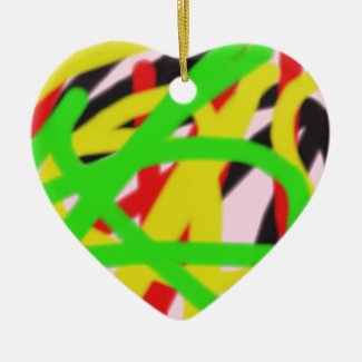 colorful 6412 abstract art ceramic ornament