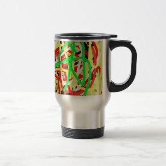 colorful 676 abstract art travel mug