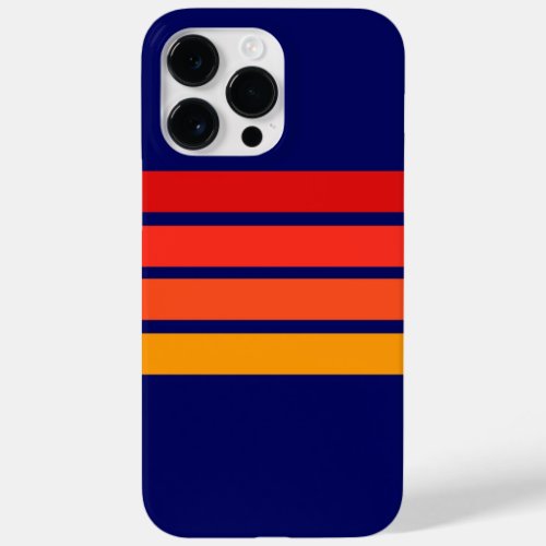 Colorful 70s 80s Retro Striped Stripes Case_Mate iPhone 14 Pro Max Case