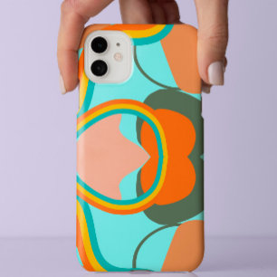 Colorful 70s Retro vintage Abstract art esthetic Case-Mate iPhone 14 Pro Max Case