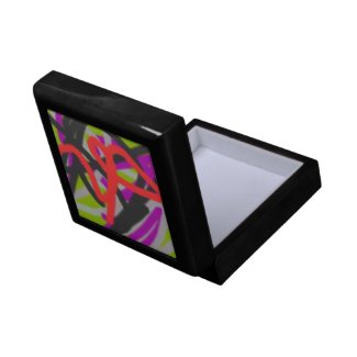 colorful 7564 abstract art jewelry box