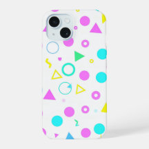 Colorful 80s Memphis Geometric Shapes