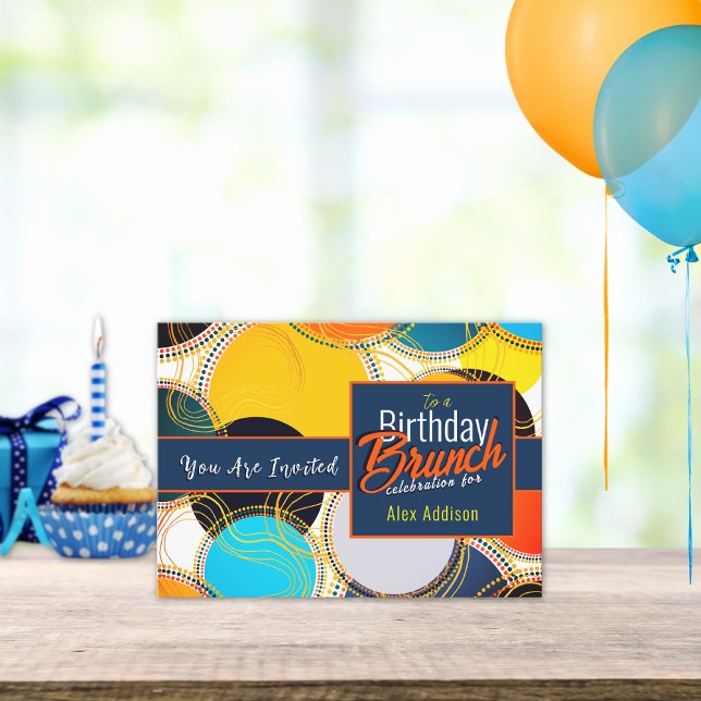 Colorful 80s Retro Birthday Party Personalize Invitation (Creator Uploaded)