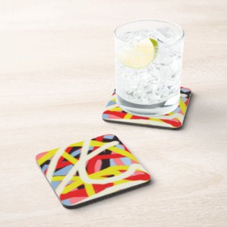colorful 8773 abstract art coaster