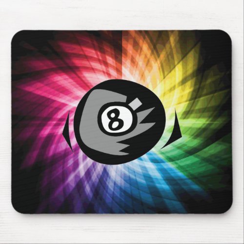 Colorful 8 ball mouse pad