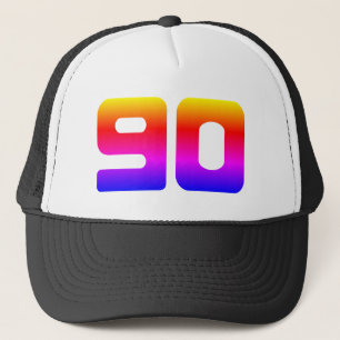 Colorful 90th Birthday Party Trucker Hat