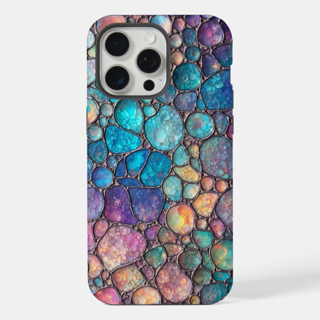 Colorful Abalone Bubbles Iphone Case (Back)