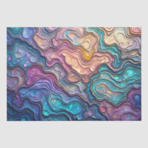 Colorful Abalone Swirls Tissue Paper