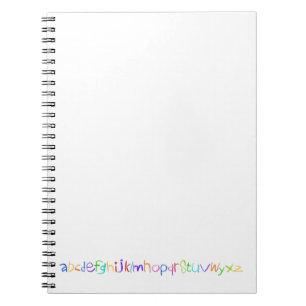 Colorful ABC Rainbow Crayons Kid's Handwriting Notebook