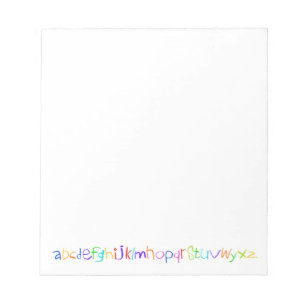 Colorful ABC Rainbow Crayons Kid's Handwriting Notepad