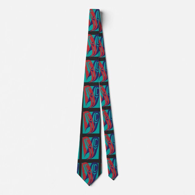 Colorful Abstract #3 Neck Tie (Front)