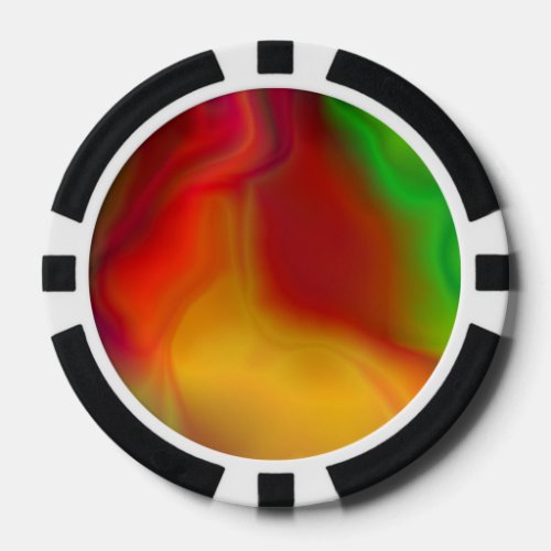 Colorful Abstract 3 TPD Poker Chips