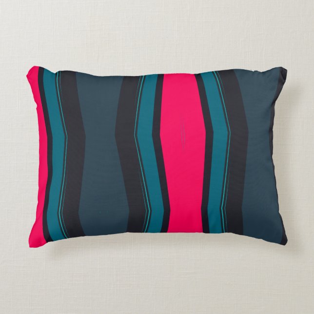 Colorful Abstract   Accent Pillow (Front)