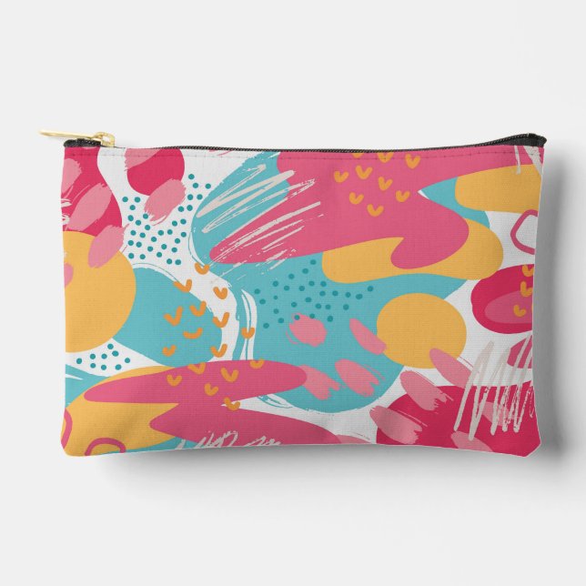 Colorful Abstract Accessory Pouch (Front)