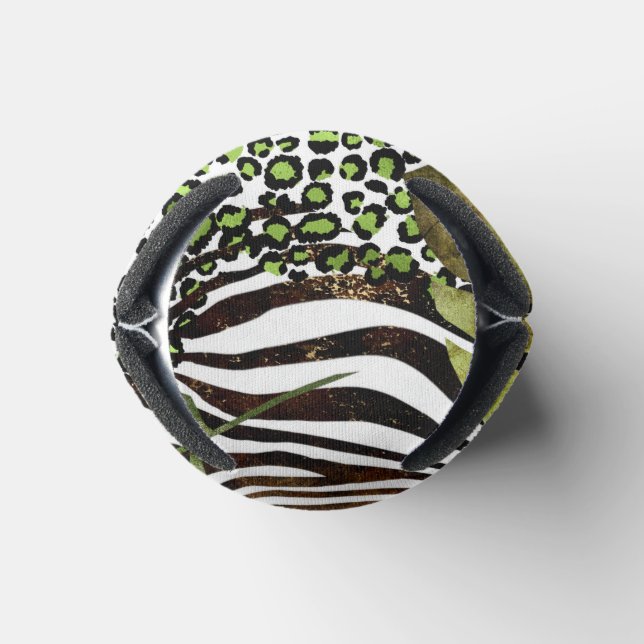 Colorful abstract animal jungle can cooler (Bottom)