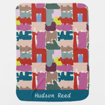 Colorful Abstract Animal Shapes Personalized