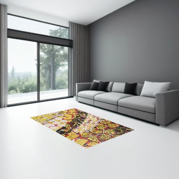 Colorful Abstract Array Of Patterns Rug by DragonfireDesigns at Zazzle