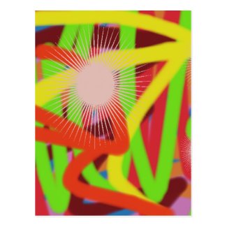 colorful abstract art 42882 postcard