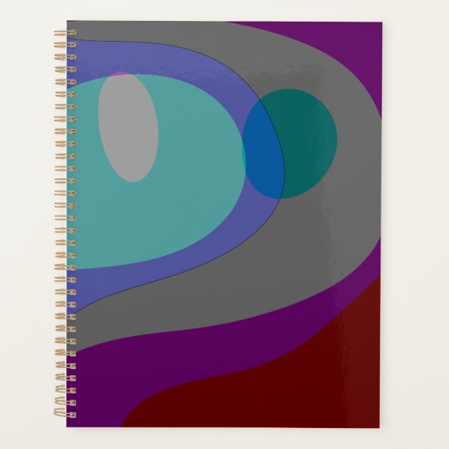 Colorful Abstract Art 613 Planner (Front)