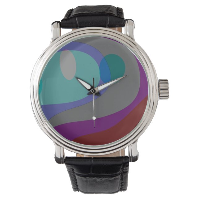 Colorful Abstract Art 613 Watch (Front)