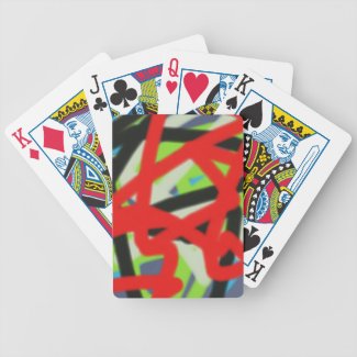 colorful aBSTRACT ART 68348 Bicycle Playing Cards