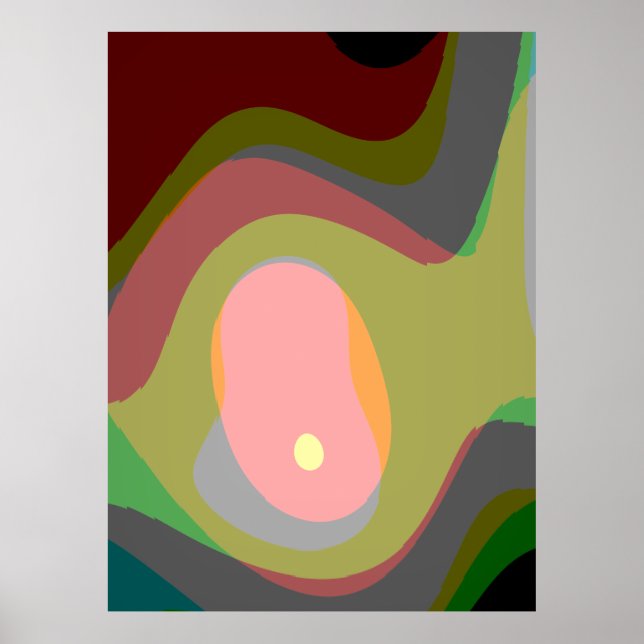 Colorful Abstract Art 921 Poster (Front)