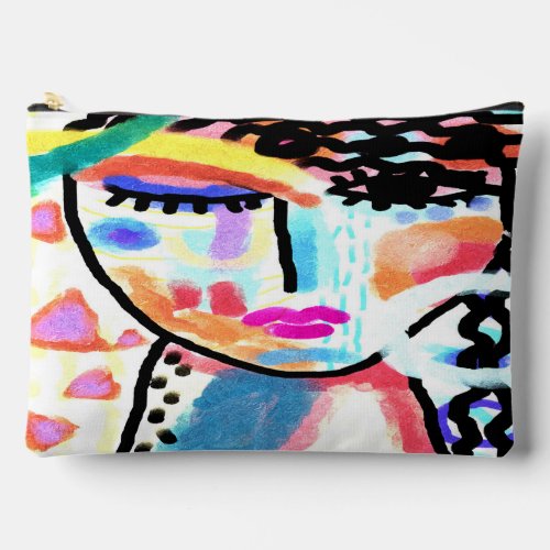 Colorful Abstract Art Accessory Pouch