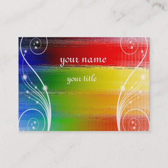 colorful Abstract art Business Card (Front)
