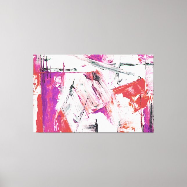 colorful abstract art canvas print (Front)