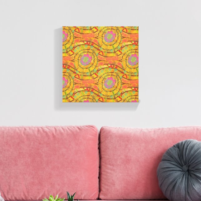 Colorful Abstract Art Canvas Print (Insitu(LivingRoom))
