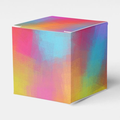 Colorful Abstract Art Elegant Modern Template Favor Boxes