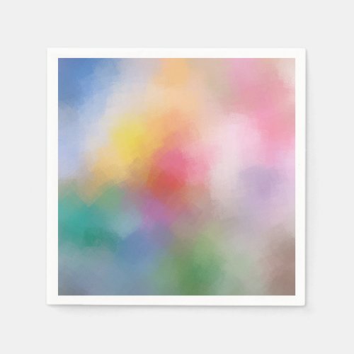 Colorful Abstract Art Elegant Modern Template Napkins