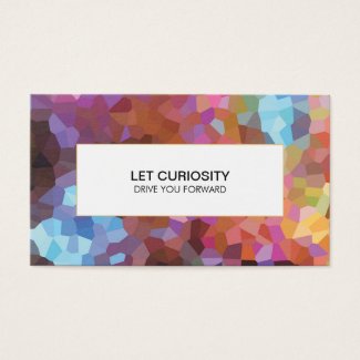 Colorful Abstract Art Geometric Pattern inspirational saying motivational saying let curiosity drive you forward