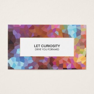 Colorful Abstract Art Geometric Pattern inspirational saying motivational saying let curiosity drive you forward