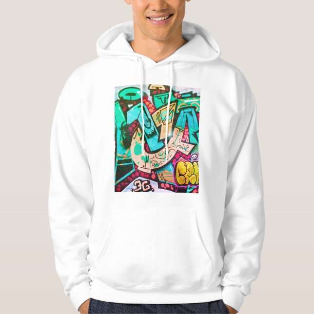 Colorful Abstract Art Hoodie (Front)