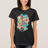 Colorful Abstract Art Inspirational Quote Modern T-Shirt (Front)