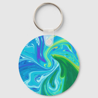 Colorful abstract art keychain