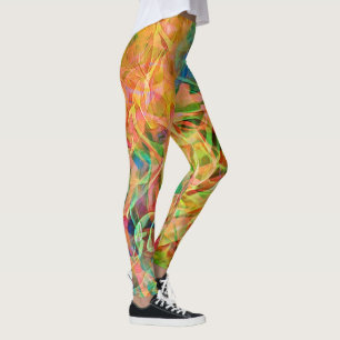 Colorful Abstract Art Leggings