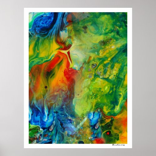 Colorful Abstract Art_Light Torch Poster